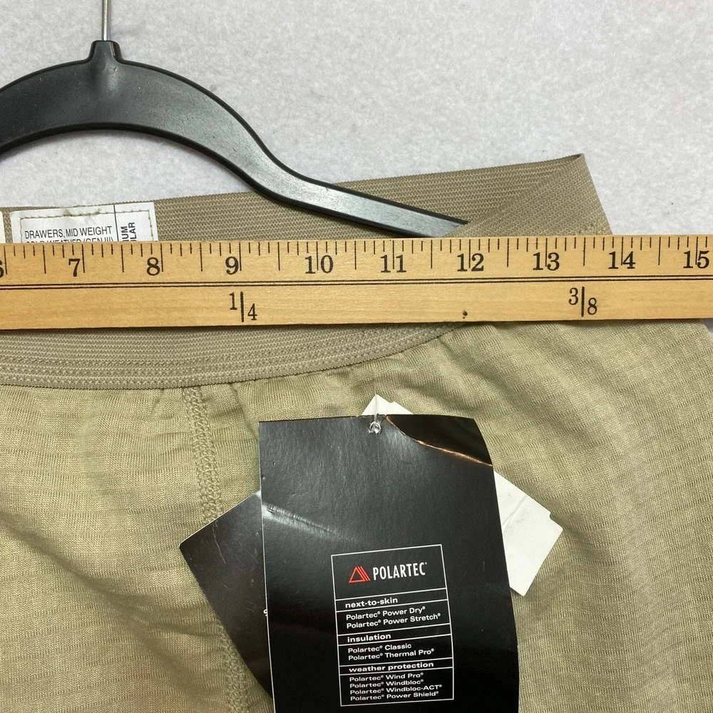 Peckham Inc Drawers Mid Weight Men Medium Tan ECWCS Gen III Polartec Military